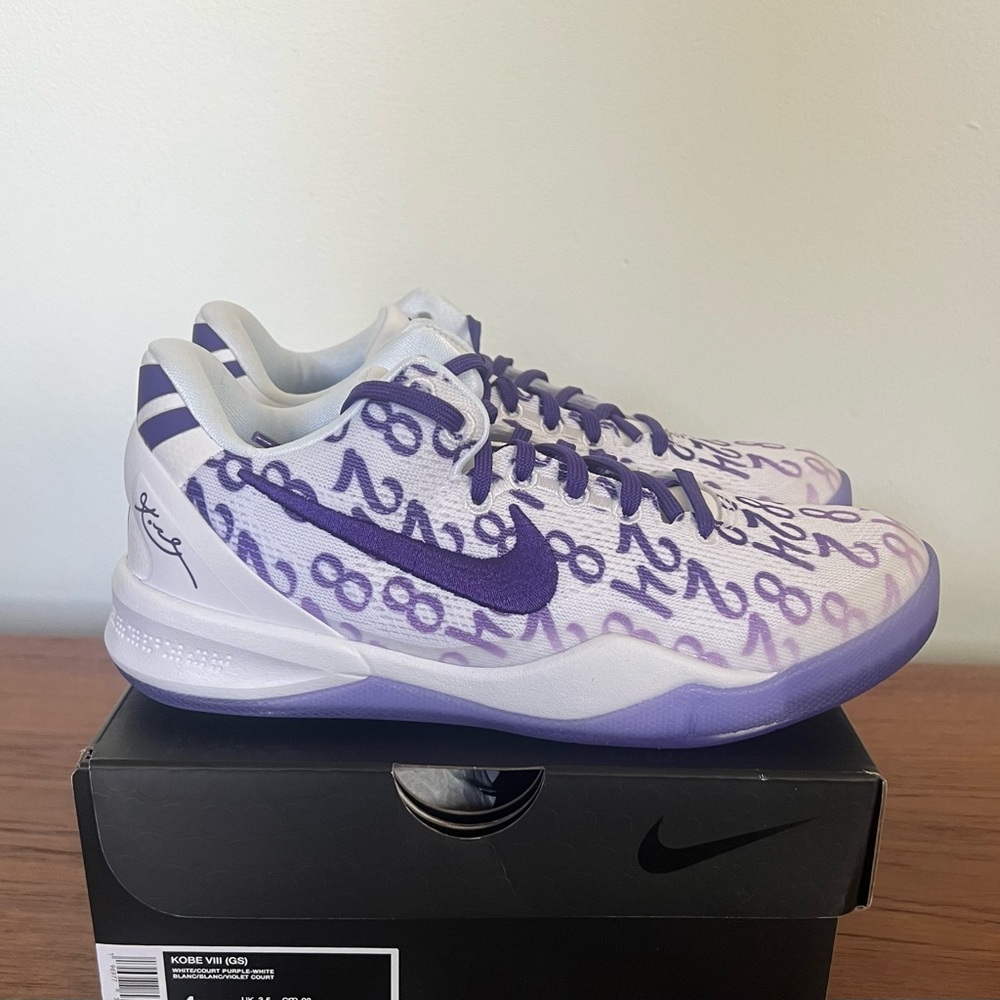 NEW Nike Kobe 8 Protro Court Purple GS - Size 4Y/5.5 Women's - Sneaker Shoes